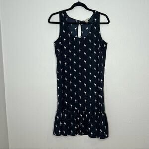 Banana Republic BlackWhite Flamingo Print Sleeveless Dress Women's size 6